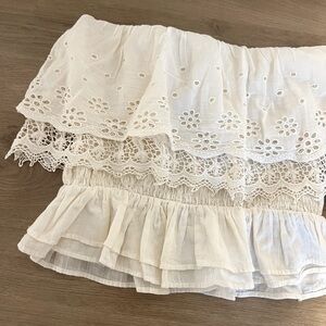 AE American Eagle smocked boho crop BNWT